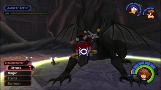 How to cheese Maleficent Dragon fight in Kingdom Hearts Final Mix on Proud mode