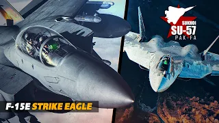 Does Stealth Matter ? | F-15E Strike Eagle Vs Su-57 Felon | CLASH | Digital Combat Simulator | DCS |