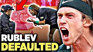 Andrey Rublev loses his head in Dubai and is Disqualified