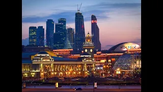 Russia Moscow Night timelapse