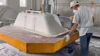 Acrylic Bathtub Forming and Manufacturing Process from Amituo Tech.