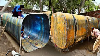 Handmade 10000 Petrol Tanker Manufacturing Process in Pakistan |  Manufacturing Process Oil Tanker