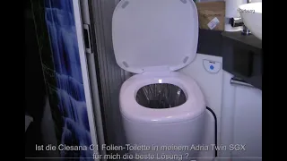 Clesana C1 Toilette im Adria Twin SGX die bessere Lösung ?