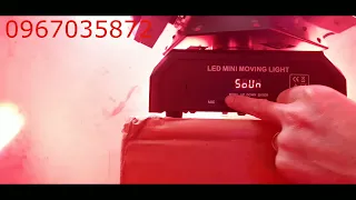 Video hướng dẫn cài đặt đèn moving 18 mắt 3 đầu led laser