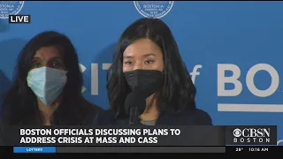 Boston Mayor Michelle Wu Updates On Efforts To Clear Encampments From Mass and Cass