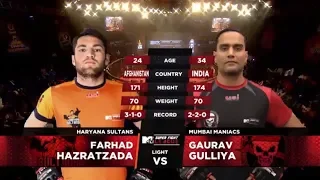 Haryana Sultans Vs Mumbai Maniacs | MTV Super Fight League | Farhad Hazratzada Vs Gaurav Gulliya