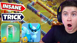 BROKEN RC Spirit Fox & 7 INVIS Spells & Recall TRICK DELETES MAX TH16 (Clash of Clans)