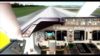 FSX PMDG 747-400 Landing