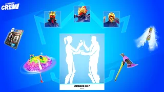 All Crew Exclusive Bonus REWARDS in Fortnite!