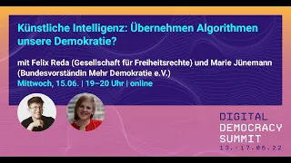 Digital Democracy Summit: Künstliche Intelligenz: Übernehmen Algorithmen unsere Demokratie?