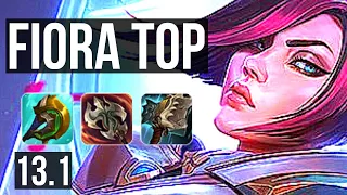 FIORA vs JAX (TOP) | 10 solo kills, 18/3/2, Legendary, 500+ games | KR Grandmaster | 13.1