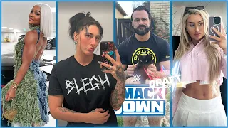 Behind SMACKDOWN (DRAFT) | WWE Superstars Behind the Scenes (Rhea Ripley, Bayley and more)