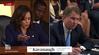 "Do you sir, believe there blame on both sides?" Sen. Harris asks Kavanaugh about Charlottesville