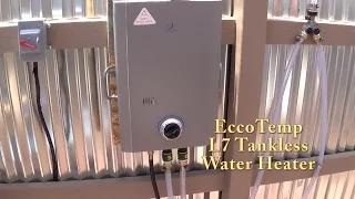 Eccotemp L7 Installed in my Off Grid Triple S Bath House.