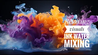 Abstract Liquids 6 - Ink Water Mixing - Relaxing Visuals - Abstract Colors in negative