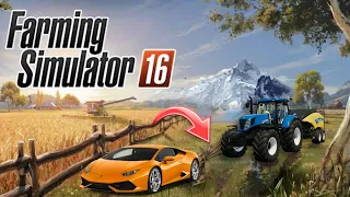 FS 16 JCB - Lamborghini - New Holland Multiplayer🤠 | farming simulator 16 gameplay timelapse