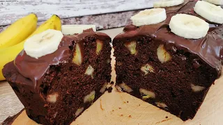 Eine Kombination die dich verrückt macht - Schoko Bananen Kuchen 🍫🍌