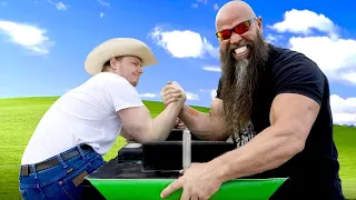 BEAT THIS ARMWRESTLING COWBOY WIN $$!