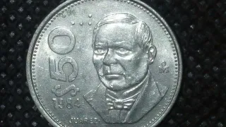 Increíble Moneda De 50 Pesos Juárez/Año 1984/La Tienes/Cuanto Cue$ta/