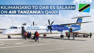 TRIPREPORT | Air Tanzania (ECONOMY) | Kilimanjaro - Dar Es Salaam | De Havilland Dash 8 Q400