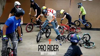 BMX Pro Gets Attacked By Kids with Playing Foot Down!