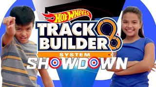 Track Builder Showdown! Kayden vs. Audrey | Track Builder | @HotWheels