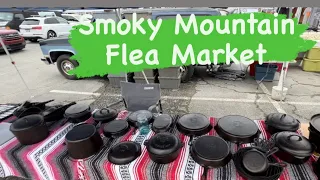 Shopping for Antiques at Traders Paradise Flea Market in the Smoky Mountains Rare Cast Iron Cookware