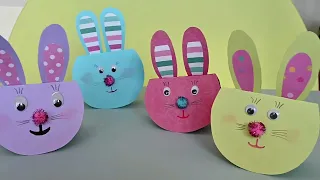 How To Make Easy Paper Bunny for Kids / Paper Easter Decoration - The Best Ideas for Kids