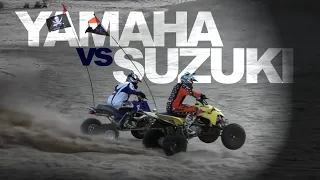 Banshee 350 vs LTR 450 | Glamis Drag Race