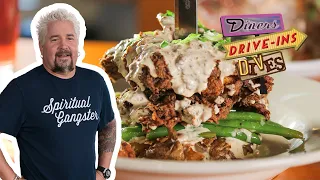 Guy Fieri Eats a Fried Chicken SMASHED Potato | Diners, Drive-Ins and Dives | Food Network