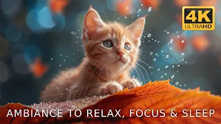 Kitten Meows and Piano Music to Calm the Nervous System | Therapeutic Music for the Heart & Vessels