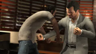 Michael Punches Trevor and sold him out to the triads