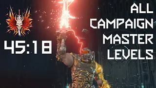 Doom Eternal: All Campaign Master Levels Ultra-Nightmare Speedrun 45:18