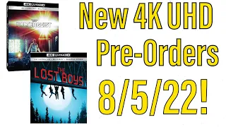 New 4K UHD Blu-ray Pre-Orders for 8/5/22!