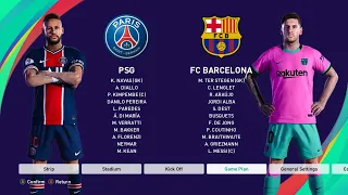 PES 2021 - PSG vs Barcelona - UEFA Champions League UCL - Gameplay PC