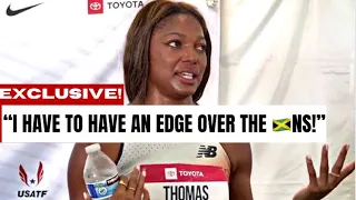 Gabby Thomas Responds to Losing To Shericka Jackson in W 200m Monaco Diamond League