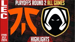 FNC vs TH Highlights ALL GAMES | LEC Spring Playoffs 2024 Lower R2 | Fnatic vs Team Heretics