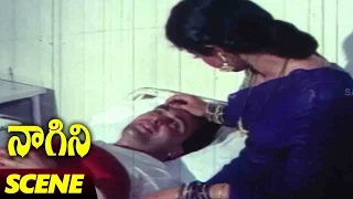 Rishi Kapoor & Sridevi In Hospital Scene || Naagini Telugu Movie || Rishi Kapoor, Sri Devi