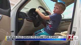 MN 4-year-old drives to gas station for candy