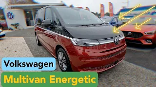 VW Multivan T7 PHEV Energetic Deep Black & Fortana Red In-Depth Walkaround