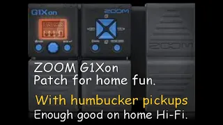 ZOOM G1Xon patch