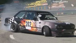 BMW Drift special at Swiss Hillclimb 2012, M3 E30, 325, 325 Touring, Marc Fleury only Sideway