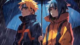 A Rainy Day ~ Naruto Lofi Hip Hop Mix & Rain Sound for Relax, Study, Work
