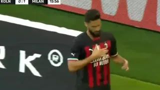 Les buts d'Oliver Giroud aujourd'hui, les buts de l'AC Milan contre Cologne aujourd'hui