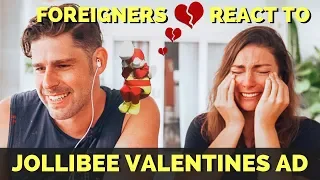 Foreigners react to JOLLIBEE VALENTINES advertisement 2019 Kwentong