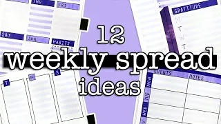 12 Bullet Journal Weekly Spread Ideas 💜