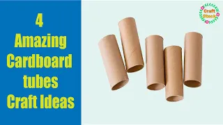 4 Amazing Cardboard Tubes Craft Ideas | @CraftStack