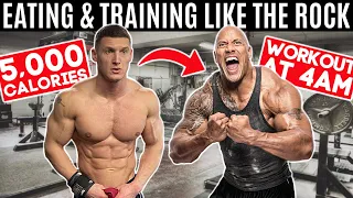 Bodybuilder tries The Rock’s DIET & WORKOUT for 24 hours... *5,000 CALORIES*