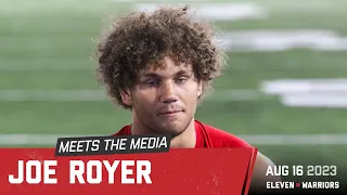 Joe Royer talks about recovering from injury, his expectations for his season this year
