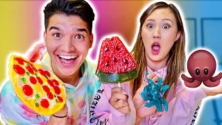 GUMMY vs REAL FOOD! ft Girlfriend